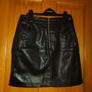 black leather river island skirt Image 4