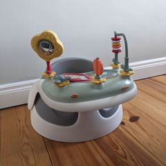 mamas and papas baby snug floor seat and activity tray pebble grey