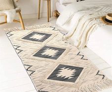 Runner Rug, Hallway Runner Machine Washable Carpet Runner with Tassel, Cotton Area Rugs Carpet Runner Non Slip (MULTIPLE SIZES)