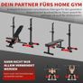 Dumbbell Stand Squat Rack with 6 Height-Adjustable Barbell Rack, 2 Individual Stands, Made of Powder-Coated Steel, Max. Maximum load: 200 kg Image 5