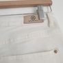 White Jeans With Cute Lace Hems Size Uk 12 Image 4
