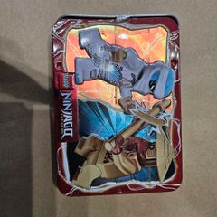 lego ninjago minifigures + tin