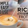 Powerful Milk Frother Handheld Foam Maker for Lattes - Whisk Drink Mixer for Coffee, Mini Foamer for Cappuccino, Frappe, Matcha, Hot Chocolate by Milk Boss Image 5