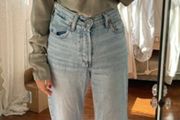 Weekday Sage green satin blouse size M