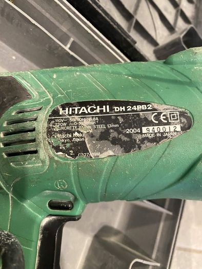 Hitachi DH24PB2 Rotary Hammer Drill + Case + Bits
