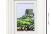 Martello Tower, Dalkey Island, A6 framed print by artist Helen Mathews