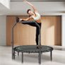Fitness Trampoline Adults Exercise Rebounder with Handle Heavy Duty Foldable Image 4