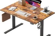 Height-Adjustable Electric Desk, 120x80 cm Sit-Stand Office Desk