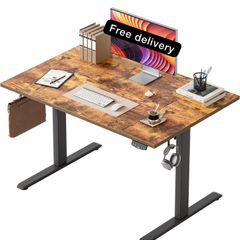 Height-Adjustable Electric Desk, 120x80 cm Sit-Stand Office Desk