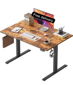 Height-Adjustable Electric Desk, 120x80 cm Sit-Stand Office Desk