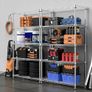 1250 lbs Steel Heavy Duty 5-Tier Utility Shelving Unit Steel Organizer Wire Rack for Home,Kitchen,Office,Chrome 35 x 60 x 158.7 cm Image 4