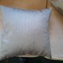 Silk Cushions- Gold Thread Sage Green (feather filled) Image 2