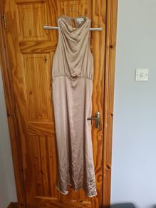 Gold wedding guest occasion dress