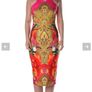 Ted Baker Valeena Paisley Toucan midi Dress Bright Pink UK 10 Image 9