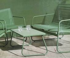 Brand New 4 Piece Garden Lounge Set. The ultimate comfort. Beautiful Sage-green colour metal.
