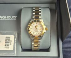 Tag Heuer Aquaracer two tone ladies watch , MOP dial.