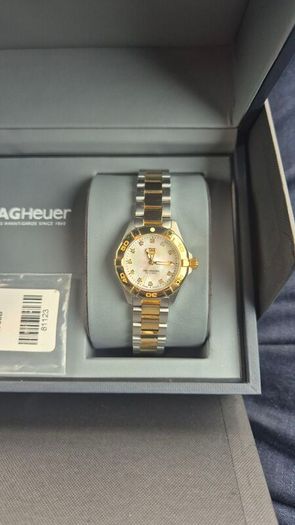 Tag Heuer Aquaracer two tone ladies watch , MOP dial.