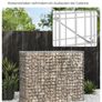 Galvanised Steel Gabion Basket 100 x 80 x 30 cm Image 5