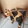 Large Wooden Cow Money Box Image 2