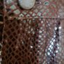 Ladies Genuine Leather /Suede Snakeskin Patterened Trousers Image 2