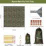 FREE EXPRESS SHIPPING Hammock Rain Fly Tent Tarp, 3m x 3m Tarpaulin Portable Sunshade Lightweight Waterproof Groundsheet Windproof Camping gazebo Picnic Mat Anti UV Sun Shelter for Camping Travel Beach Image 4