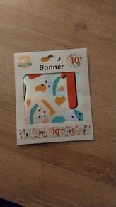 Bnwt happy 10 birthday banner