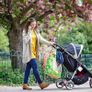 Buggy Clips by Baby Uma - Triple Award Winning: MadeForMums & LovedbyParents Awards. Hook Your Shopping Bags, Handbag or Change Bag on Your Stroller, Pram or Pushchair - Black, 2 Pack Image 3