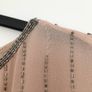 Suite Blanco Handmade Beaded Nude Dress L Image 5