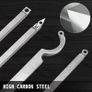 Wood Turning Tools for Lathe 4 PCS Set, Carbide Lathe Tools with Diamond Shape, Round, Square Cutters, Turning Lathe Chisels with Comfortable Grip Handles Lathe Tools for Craft DIY Hobbyists Image 5