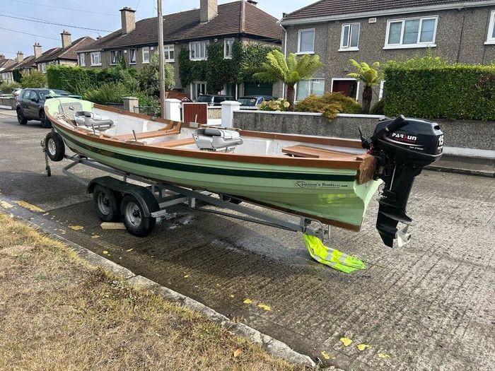 Lake boat, trailer and 15hp engine