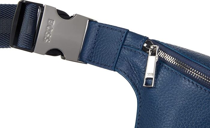 BOSS Men's Crosstown Waist Bag R Crossbody Full Grain Leather Bag,