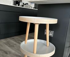 Round Side Table Set of 2 Small Bed side table