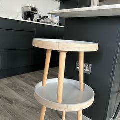 Round Side Table Set of 2 Small Bed side table