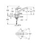 GROHE Start Eco 31685000 Kitchen Tap with Flat Spout (Tap for Kitchen, Practical 140 Swivel Range Image 2