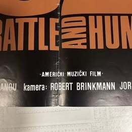 U2 - Rattle and Hum. Poster and Original VHS Video.