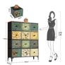 Storage chest with canvas drawers Image 2