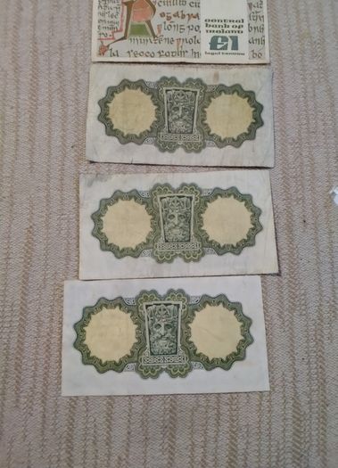 Notes Four Eire Banknotes