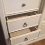 French Style Solid Wood Wardrobe & Chest Combination - Sliding Door, 8 Drawers, Shelving - Cream Image 4