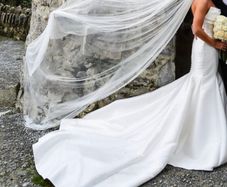 Luxury Mikado Fabric Mermaid Style Wedding Dress
