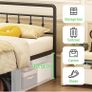 Single Bed Frame 3ft with Headboard and Footboard Image 8