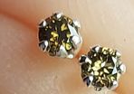 Natural Brown Diamond 0.12ct GWLAB Certified S925