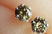 Natural Brown Diamond 0.12ct GWLAB Certified S925