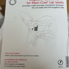 Bugaboo Bee adapters for Maxi-Cosi car seat