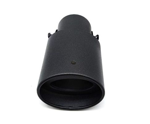 62mm Stainless Steel Exhaust Pipe Trim Car Tip Tail Muffler Tail Throat Black For Universal Auto Styling