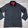 Barbour Liddesdale Black Quilted Jacket Mens M/L Image 2