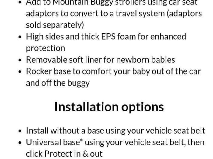Newborn baby car seats