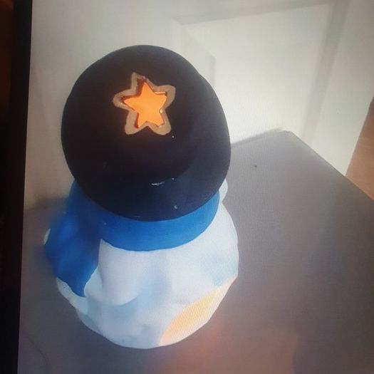 Christmas Snowman Tea Light Holder .. Will Include a Tealight