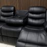 Roma Leather Wireless Charging Recliner Sofa Set Image 7