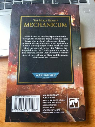 Warhammer 40k Black Library Horus Heresy novel Mechanicum