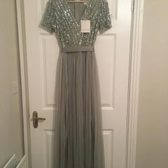 Brand new Bridesmaid Dress size 10 sage green